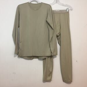 Milliken Military Mens Top & Bottom Set Size S Long Cold Weather Genn Drawer